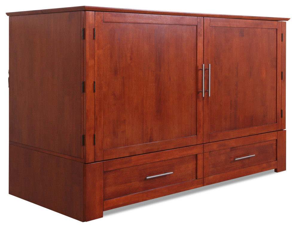 Emurphybed Daily Delight Murphy Bed w/ Charging Station & Memory Foam