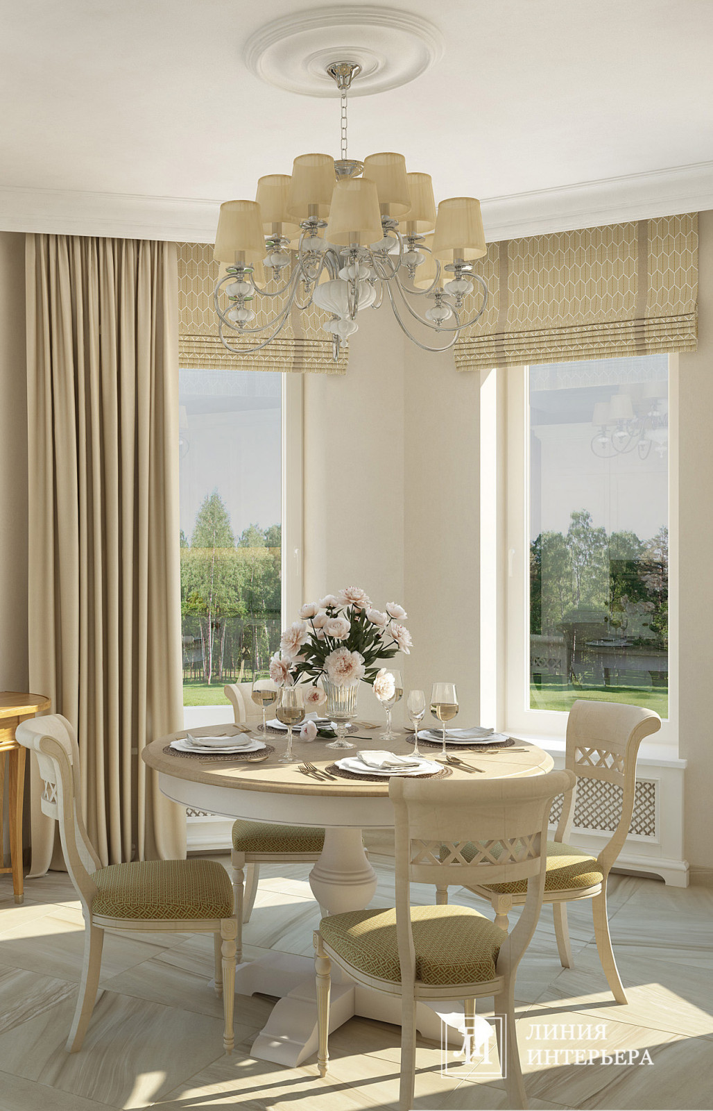 Загородный Дом в Подмосковье, классический интерьер