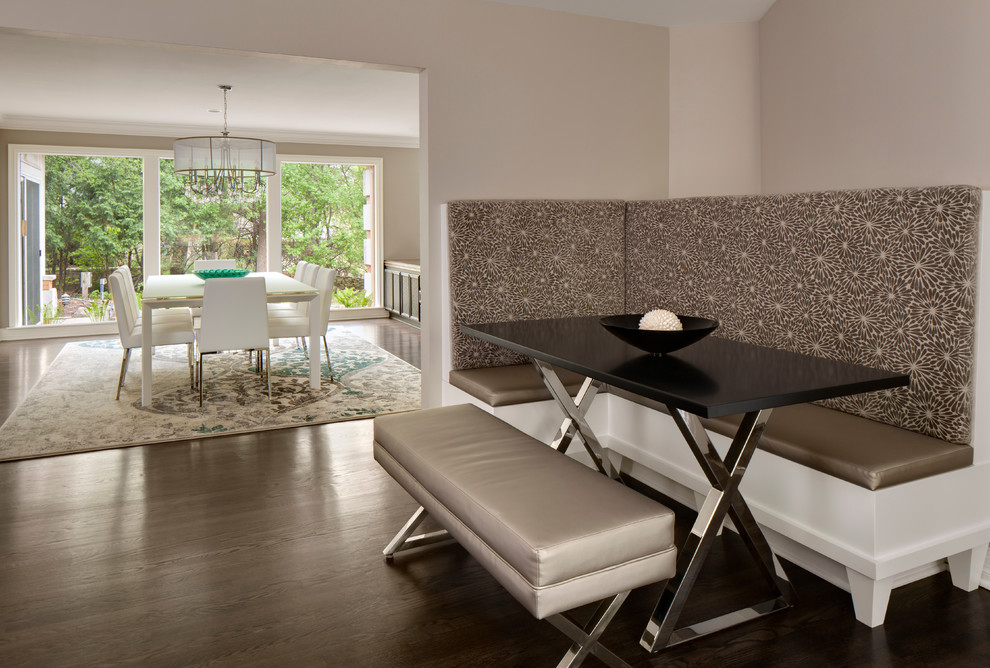 Design ideas for a contemporary dining room in Milwaukee.