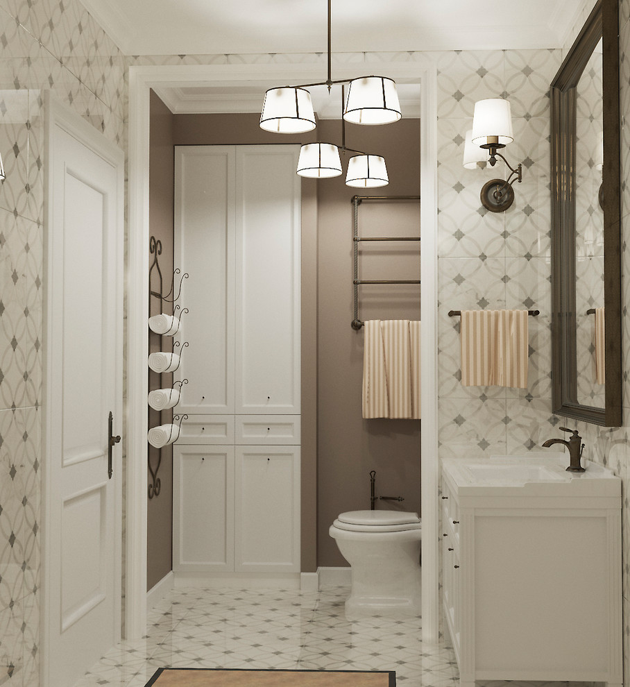 Санузел в классическом стиле