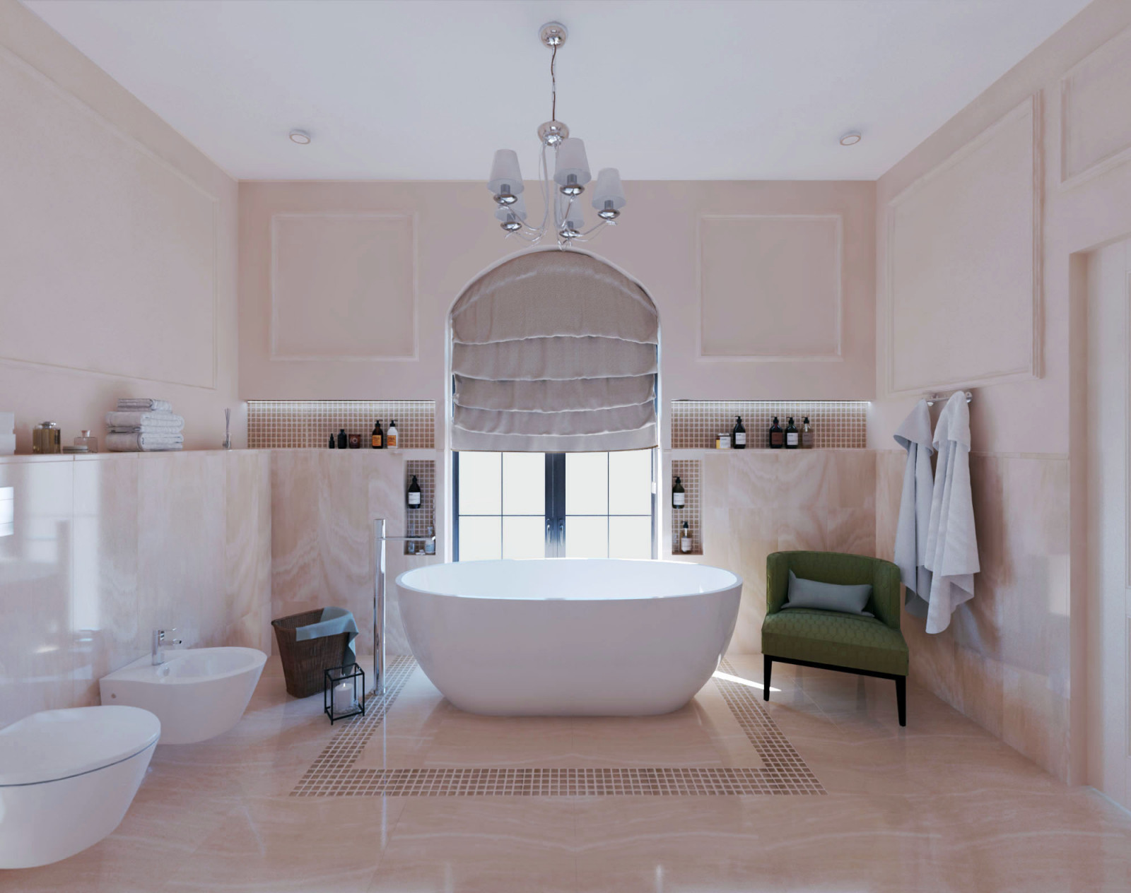 Ванная комната в романтическом стиле