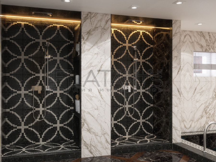 Дизайн банного комплекса 80 кв.м.