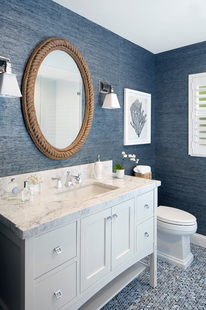 Seaside Cottage Beach Style Powder Room Miami By Lisa