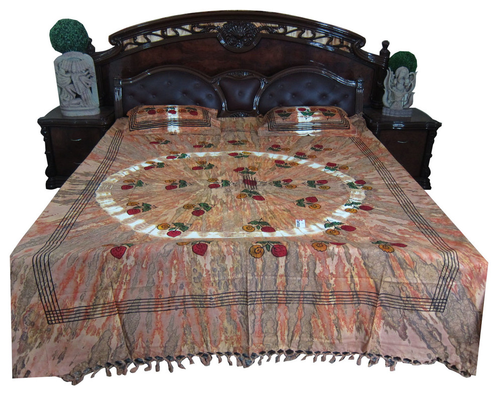Indian Bedding Jaipuri Printed Bedspread 100 Handloom Cotton