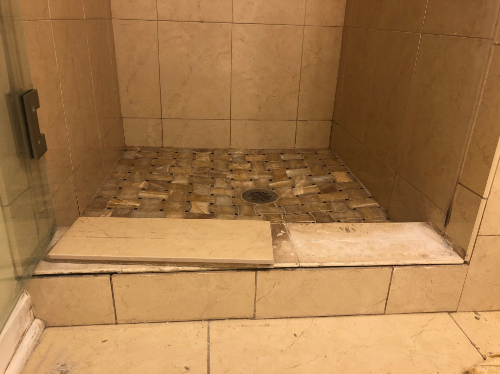 shower corner shelf repair - Ceramic Tile Advice Forums - John Bridge  Ceramic Tile