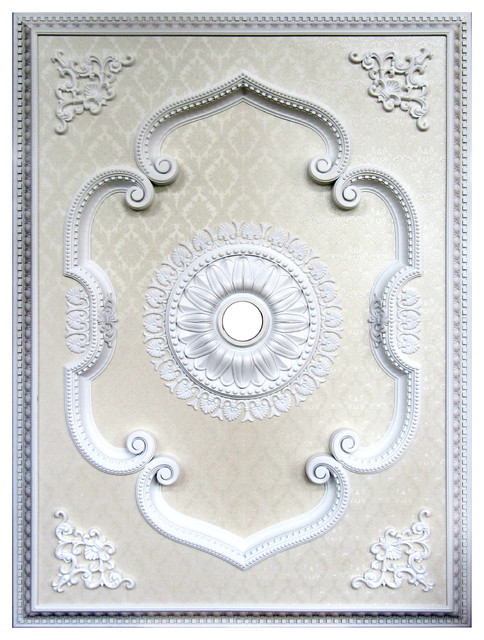 Artistry Lighting White Frame Ceiling Medallion Rectangular Collection