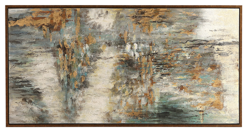 Uttermost Behind The Falls Abstract Art