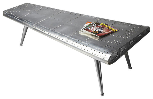 Butler Midway Aviator Cocktail Table Industrial Coffee Tables Butler Midway Aviator Cocktail Table