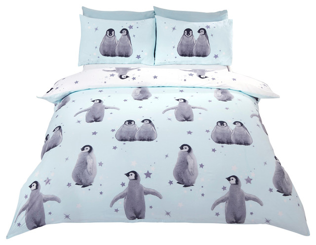 Starry Penguins Duvet Cover Set Eclectic Covers Sets Starry Penguins Duvet Cover Set Eclectic Covers Sets By Rapport