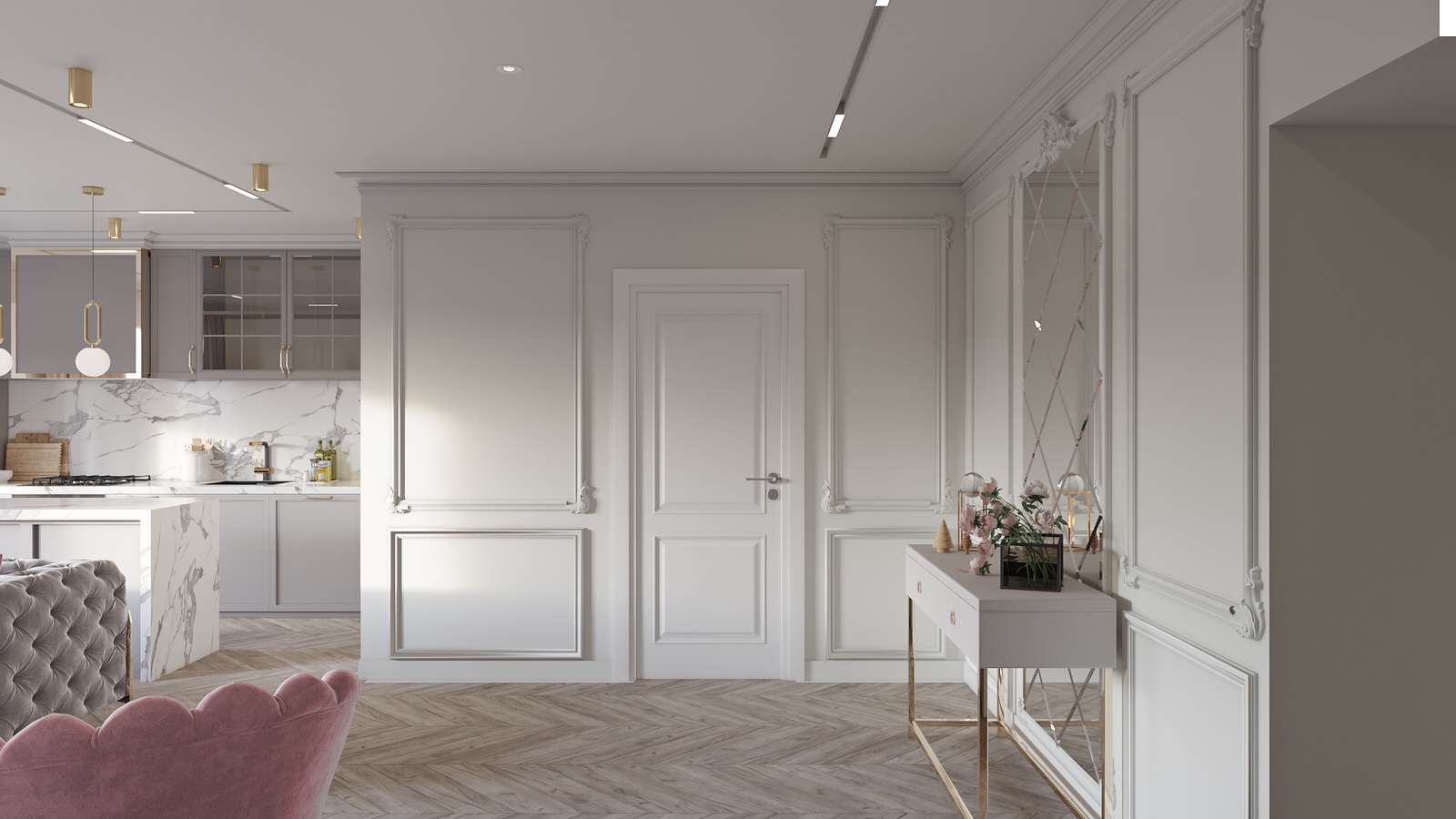 Interior design of a 3-room apartment Zaporozhye