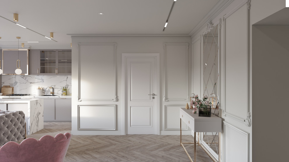 Interior design of a 3-room apartment Zaporozhye