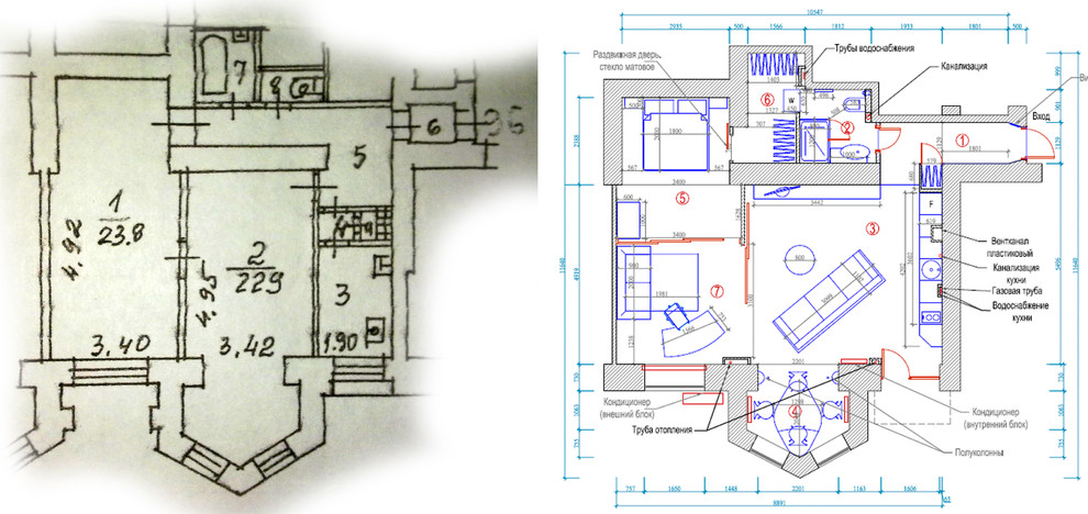 Апартаменты 80 м2, Кутузовский проспект