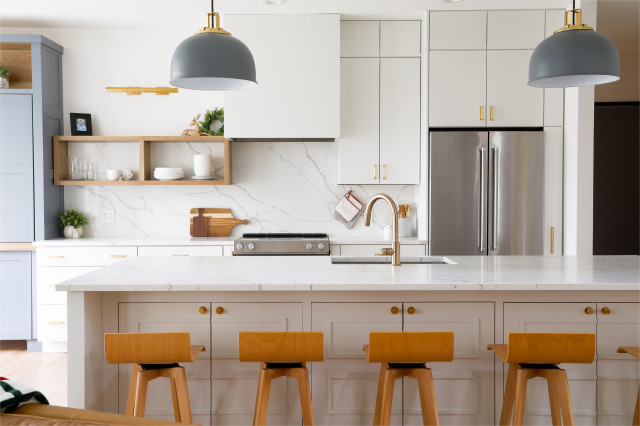 Tour a Modern Farmhouse Kitchen and Living Room