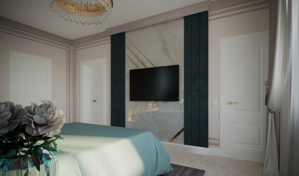 Дом 200 кв.м. _ Современная классика_ Спальня