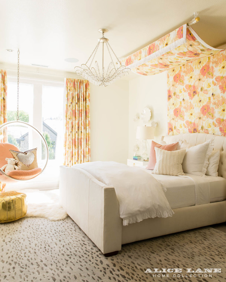 This is an example of a transitional kids' room in Salt Lake City.
