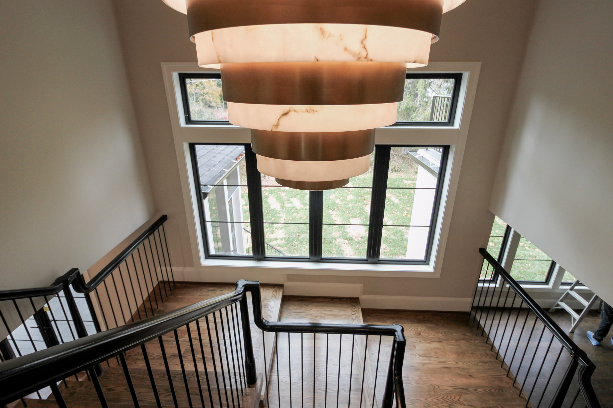 89_Eclectic and Edgy Staircase in French Contemporary Residence, McLean VA 2210