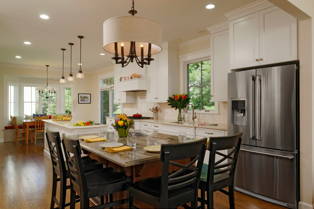 Transitional White traditional-kitchen