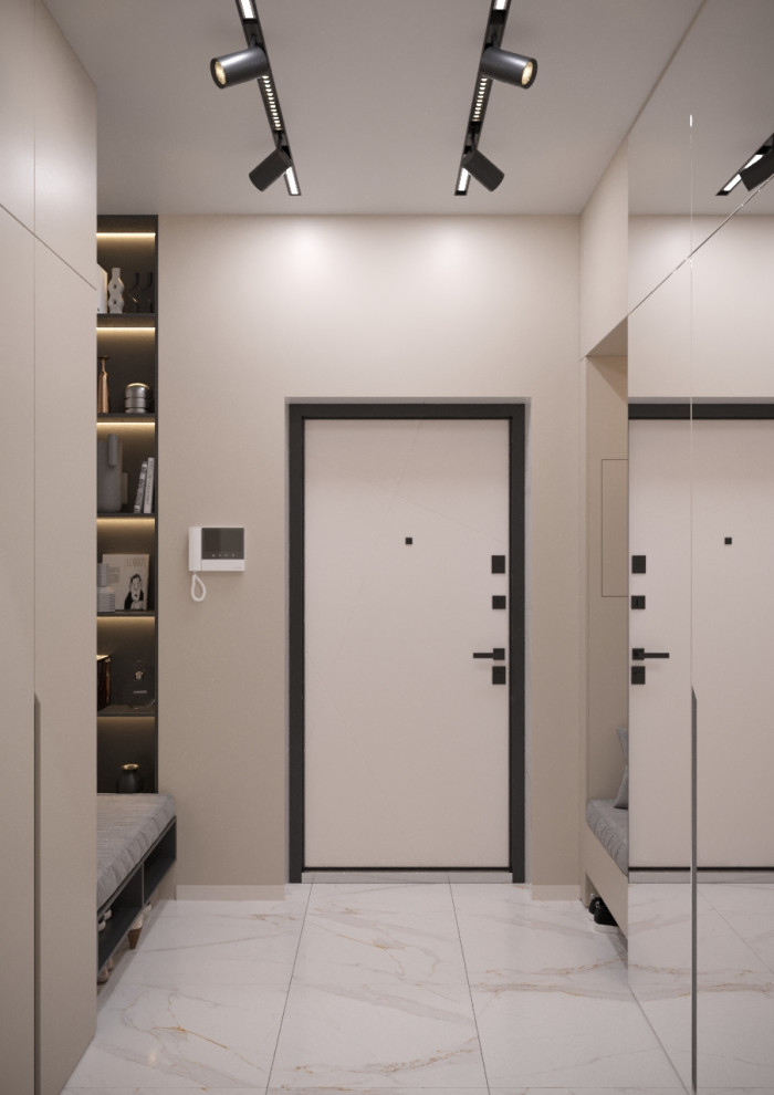 ЖК ЗилАрт дизайн интерьера для семьи из двух человек.