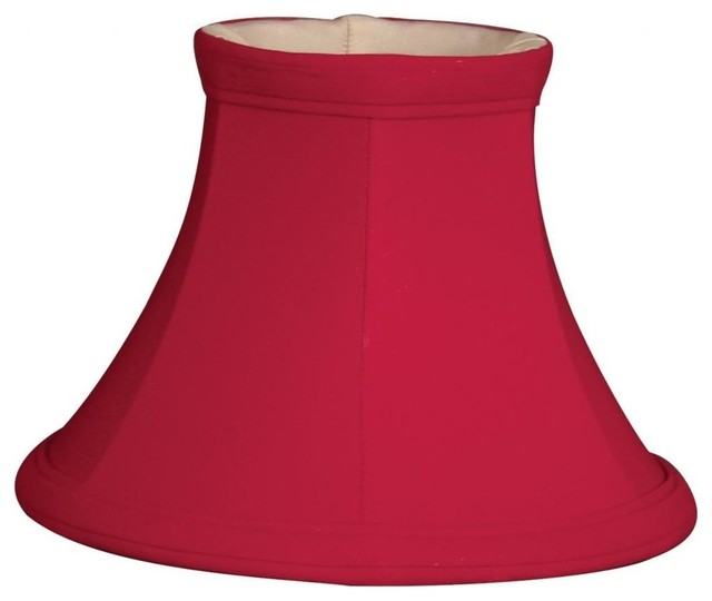 6 True Bell Red Chandelier Lampshade Contemporary