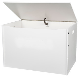 Big Toy Box White Finish A Modern Kids Storage Benches And