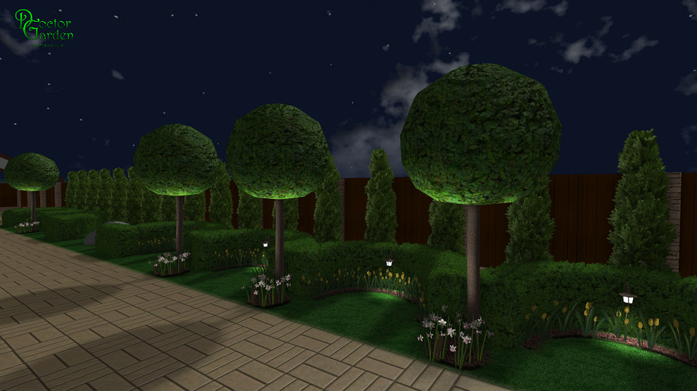 регулярный стиль на маленьком участке