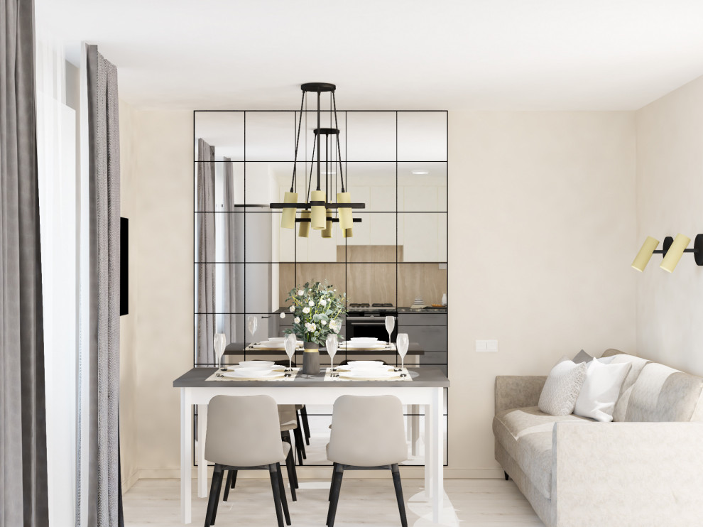 Вариант интерьера в светло-бежевых оттенках