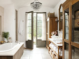 French Country Bathroom by Fergus Garber Architects