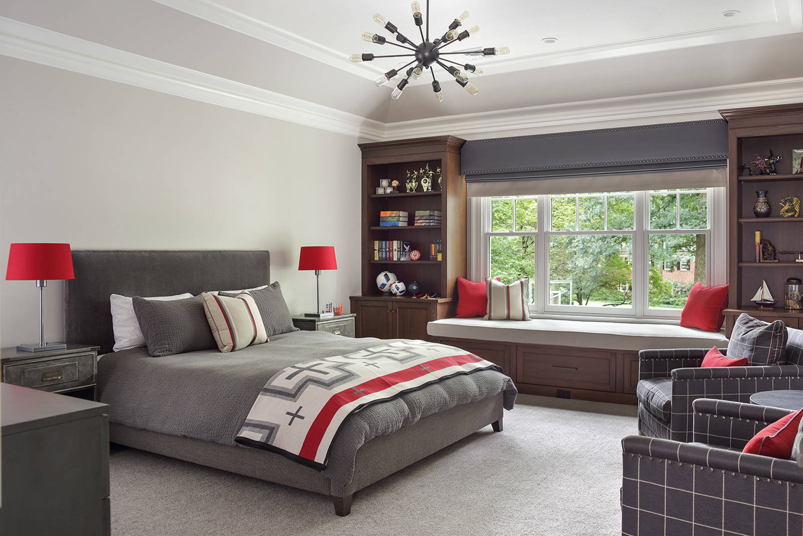 Boys Bedroom Red And Black - Photos \u0026 Ideas | Houzz, image size:1600x1068