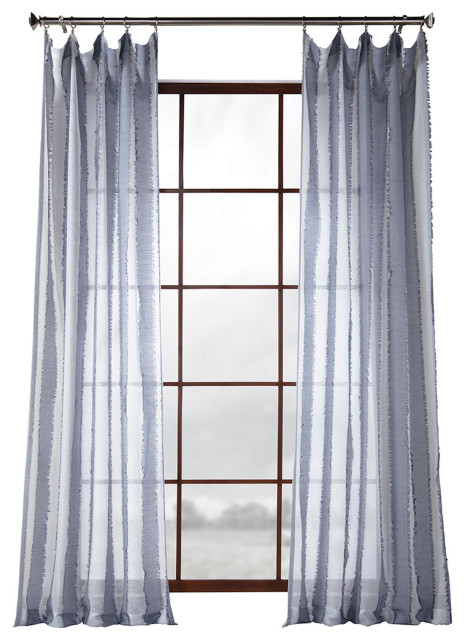 patterned sheer curtain panels