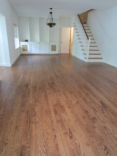 Westhampton - Red Oak stained Early American and Bona 