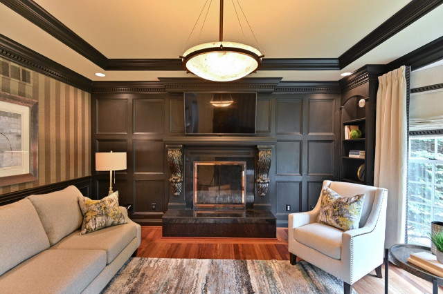 Home Staging Mockingbird nyklassisk-vardagsrum