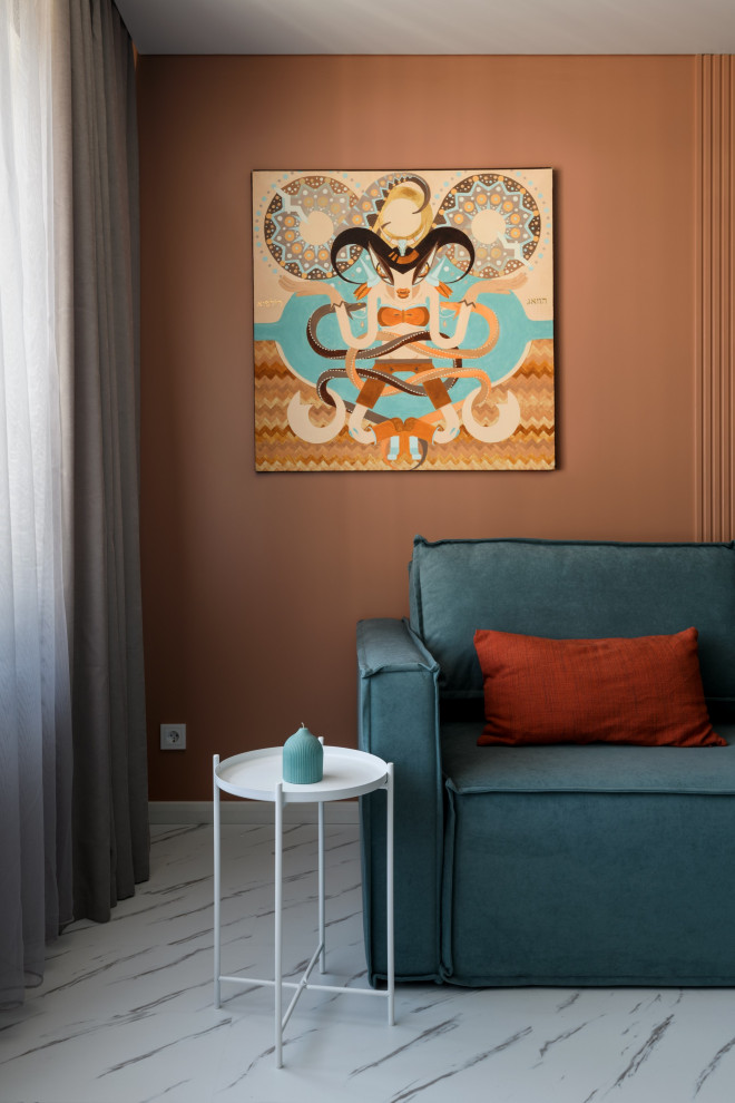 Кораллово-бирюзовый