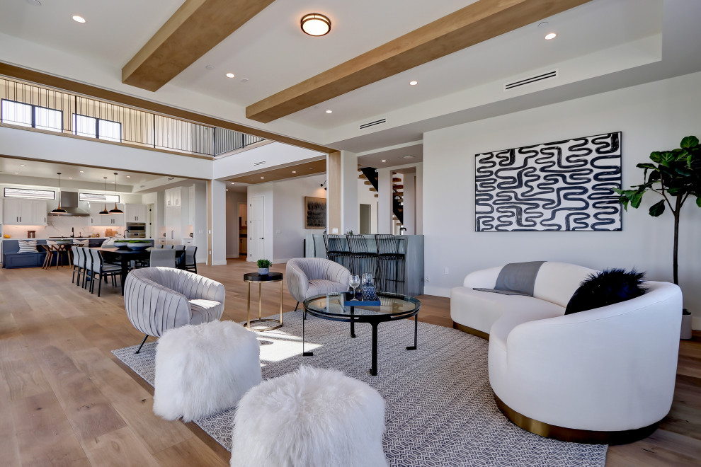 This is an example of a contemporary living room in Orange County.