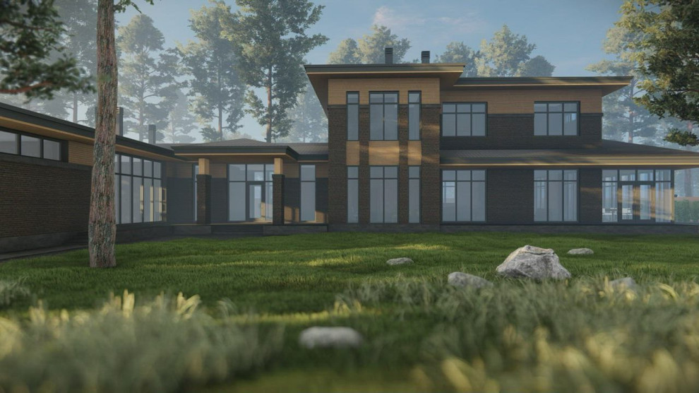 Коттедж с бассейном в Охтинском Парке