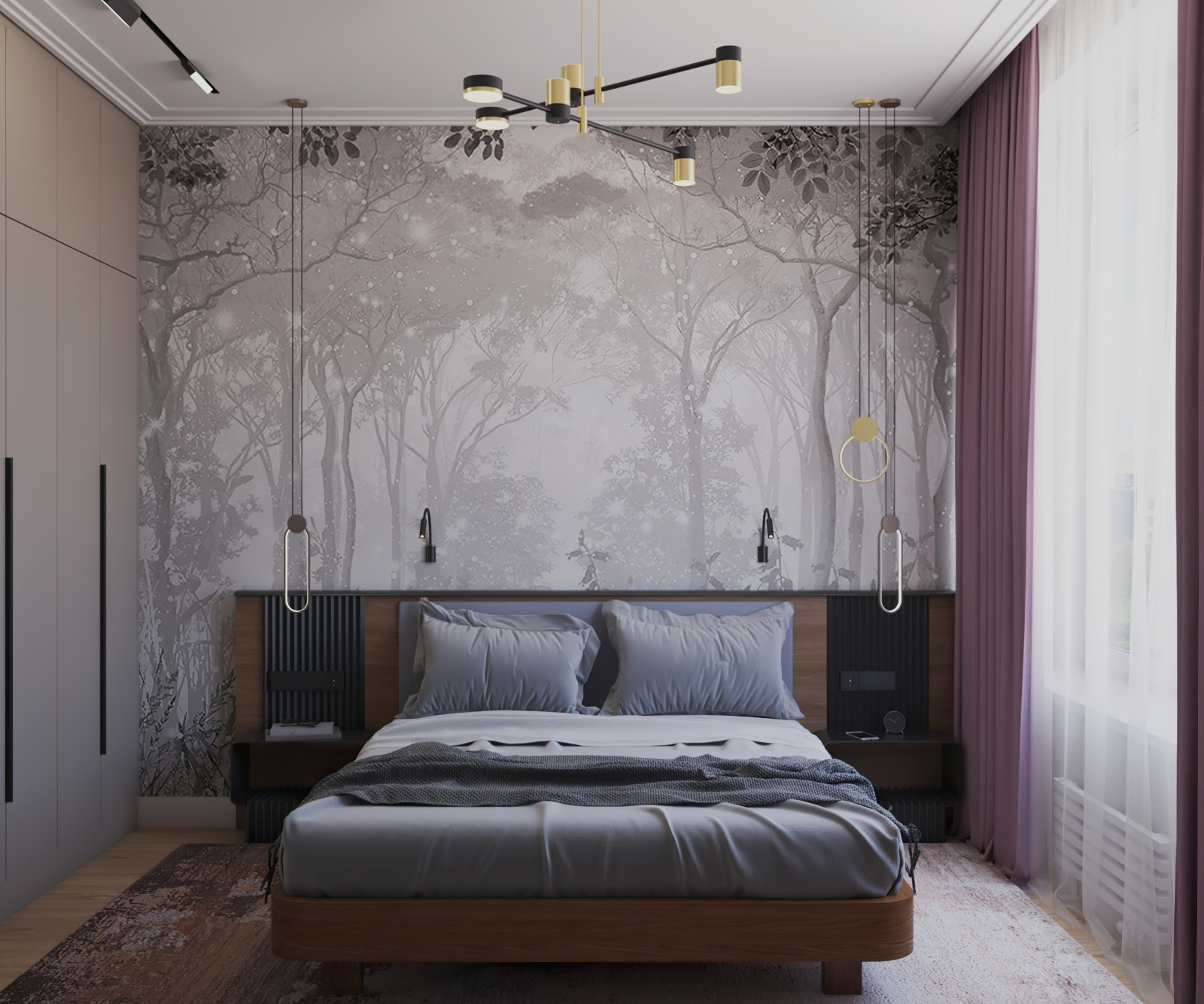 Дизайн-проект квартиры для семьи с 4 сыновьями