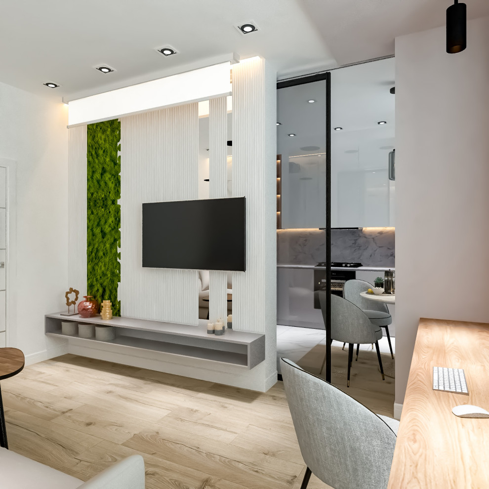 2020. 13. 10. Проект дизайна интерьера квартиры (кухня-гостиная)