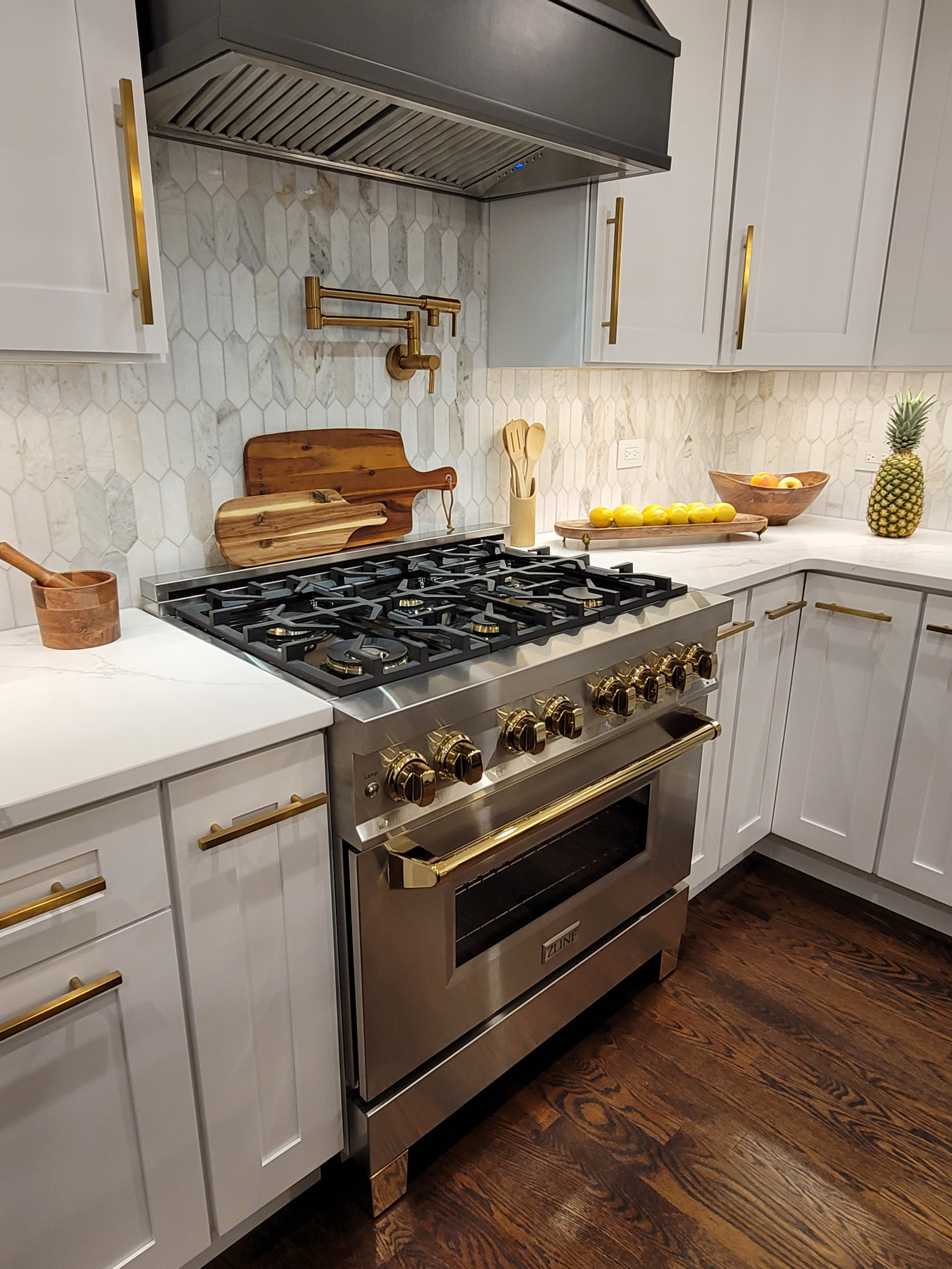 Custom Kitchen with Built-ins and Butler's Pantry