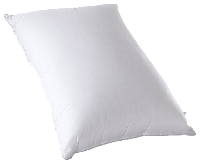 500 TC 100 Cotton Firm Down Pillow, King Contemporary Bed Pillows