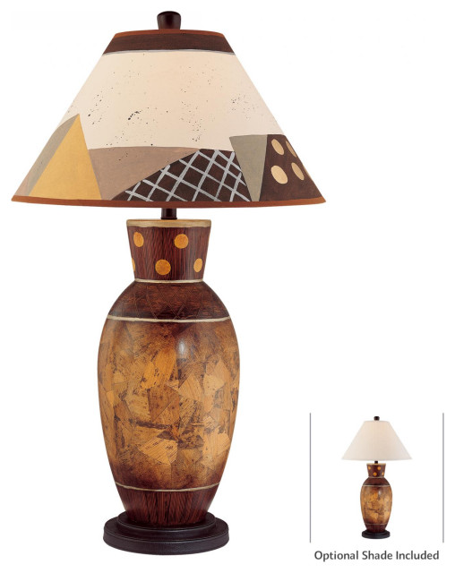 Ambience 11000 1 Light 34"H Table Lamp - Brown Multicolor