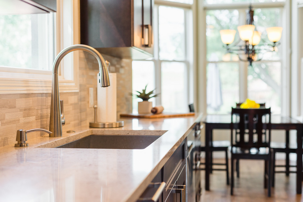 Transitional home design photo in Denver