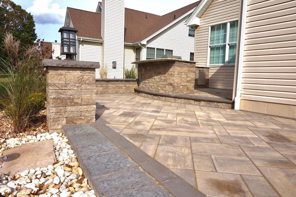 Manalapan, NJ:  Patio, Firepit, Water Feature, Outdoor Kitchen, Landscaping