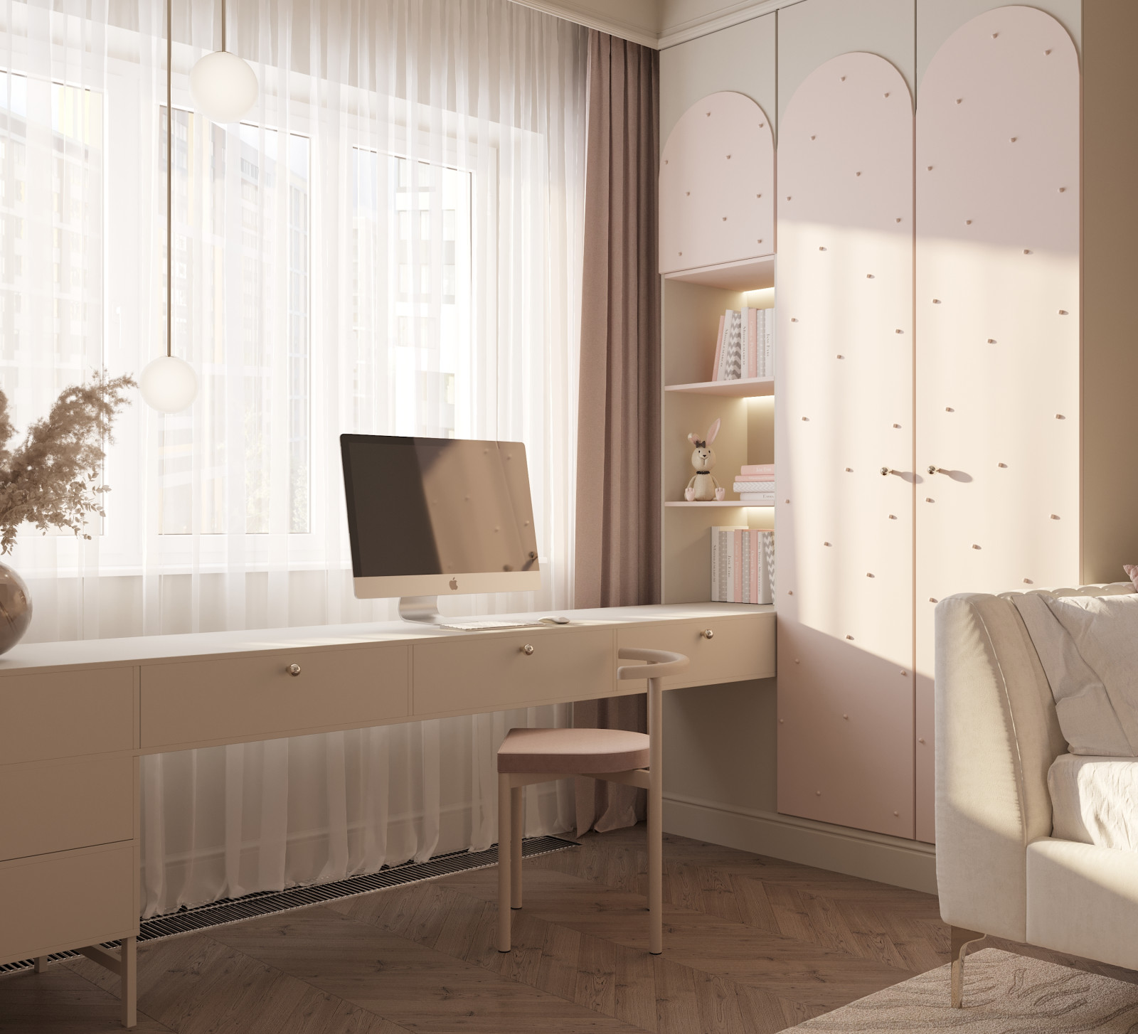 Комната для девочки-подростка, ЖК Микрогород "В лесу"