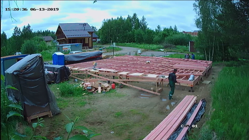 Одноэтажный загородный дом