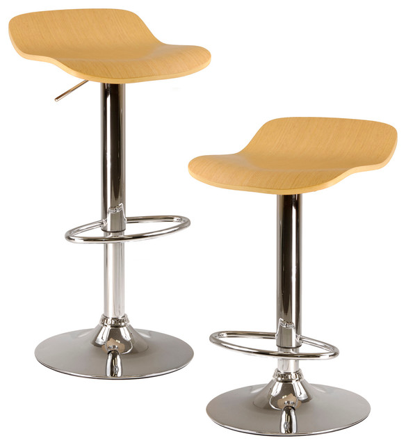 Winsome Wood Kallie Air Lift Adjule Bar Stools Set Of 2 Winsome Wood Kallie Air Lift Adjule Bar Stools Set Of 2 Contemporary And Counter By The Mine