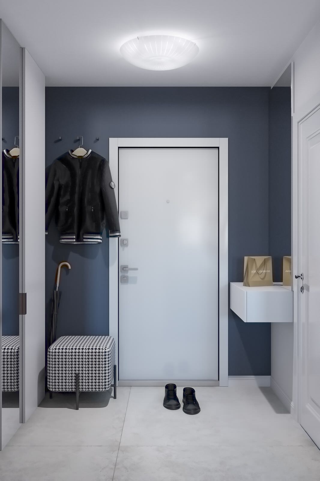 Однокомнатная квартира 35 квадратных метров в современном стиле