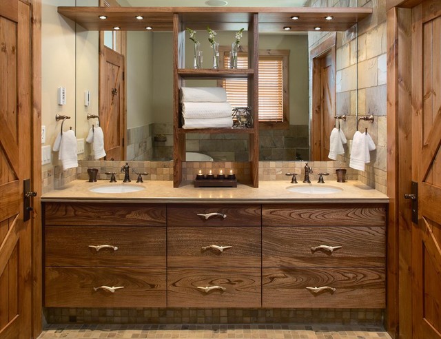 Rustic Bathroom montagne-salle-de-bain
