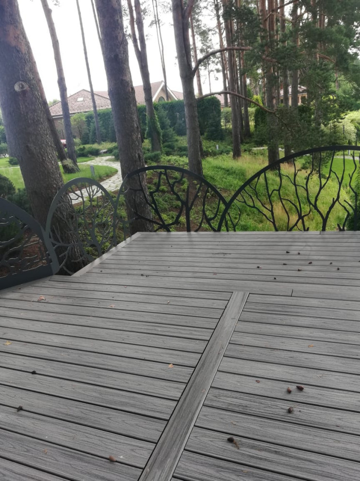 Террасы с дизайнерским решением системы ограждений