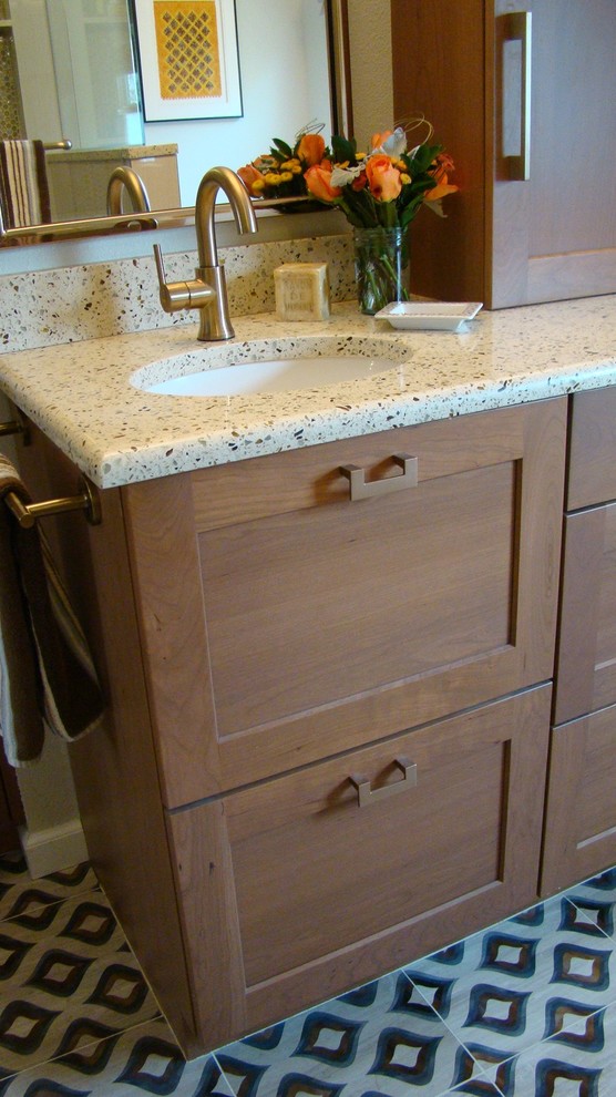 Transitional home design photo in Denver
