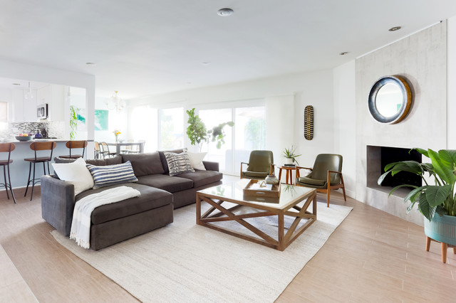 Rustic Modern Living Room contemporaneo-sala-de-estar