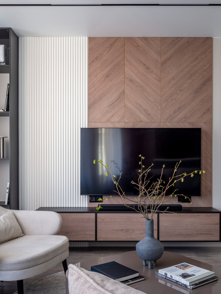 Серо-бежевый минимализм в ЖК Пушкин